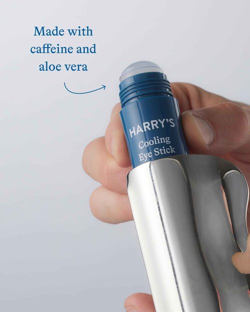 Harry's Cooling Eye Kit for Men - Gua Sha Depuffing Facial Massage Tool and 2 Cooling Eye Sticks