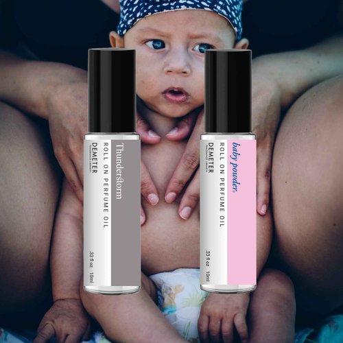 DEMETER Thunderstorm & Baby Powder Perfume Oil Roll on Duo