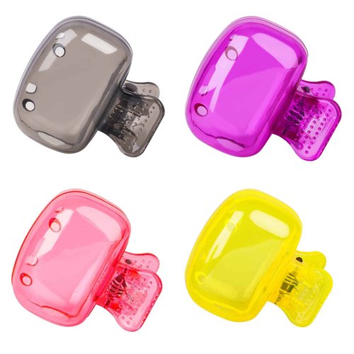 Eaezerav 4 Pack Toothbrush Covers Caps, Tooth Brush Protector Toothbrush Coverings Clips Portable Plastic Tooth Brush Head Case for Travel, Business, Camping, School, Home