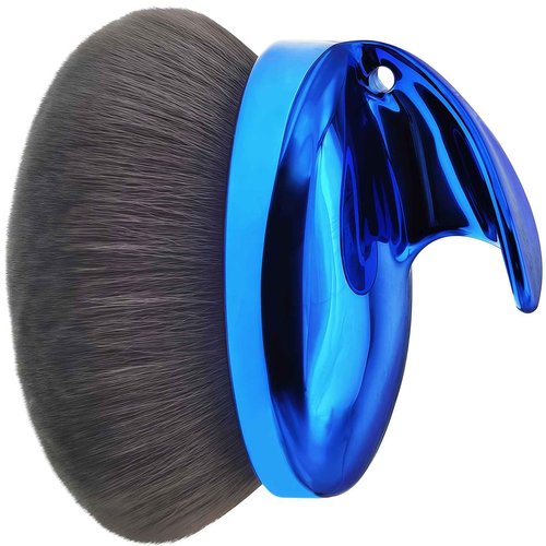 Super Large Body Makeup Brush For Self Tanner, Leg Makeup, Bronzer Blend,112mm Oval-Headed Body Kabuki Brush With Ergonomic Grip Provides More Even Application, Face& Back Makeup Brush, Wet&Dry Use