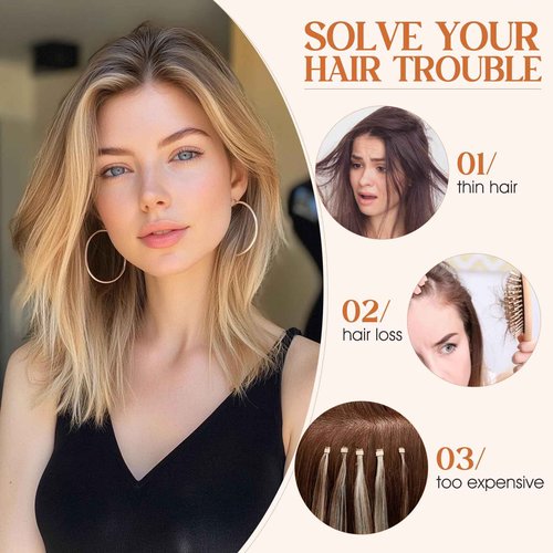 S-noilite Halo Hair Extensions Real Human Hair 12inch Short Straight Halo Extensions for Women Adjustable Dark Brown Halo Hair Extensions
