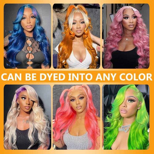 QTHAIR 16A Russian Blonde #613 Transparent Lace Frontal Closure 16inch 100% Human Hair for All Women 613 Blonde Brazilian Virgin Human Hair Body Wave Frontal Swiss Lace Closure