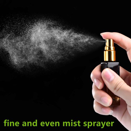 Yikimyfo Travel Perfume Bottle Refillable, 3 Pcs 5ML/0.17oz Fine Mist Glass Perfume Spray Bottles Empty Leak-proof Cologne Spray Bottle Mini Perfume Atomizer with Tool