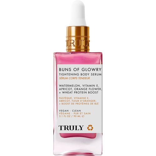 Truly Beauty Buns of Glowry Glow & Tighten Serum, Skin Tightening Cream Serum, Cellulite Cream for Thighs and Buns Fast Absorbing. Butt Enhancement Cream and Firming Lotion - 3.1 OZ