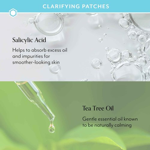 Bliss Clear Genius Blemish Patches – Salicylic Acid & Zinc for Fast Relief & Prevention, Clarifying Spot Treatment - 3 Pack