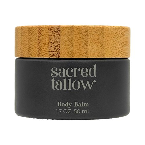 Moisturizing Tallow Body Balm, Unscented, 100% Grass Fed Grass Finished Organic Face Cream, Moisturizer, 1.7 oz, Lotion, Skin Care, and Lip Balm