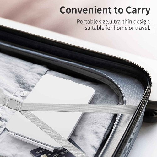 Mecion Makeup Vanity Mirror with 80 LED Lights, Rechargeable 2500mAh Batteries, Travel LED Compact Light Up Mirror with 3 Color Lights, Travel Essentials for Women