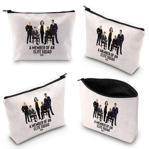 TOBGBE Funny Law Detective Team SUV TV Show Merchandise A Member Of An Elite Squad SVU Cosmetic Bag Detective Lover Gift (Law Team Bag)