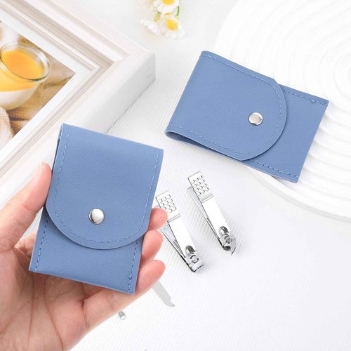 PercyEffie 20Sets Manicure Set bulk nail clipper kit Stainless Steel fingernail clipper sets 4in1 manicure kits bulk for gift sets beauty Pedicure Kit Pedicure Tools with Travel Case Men Women