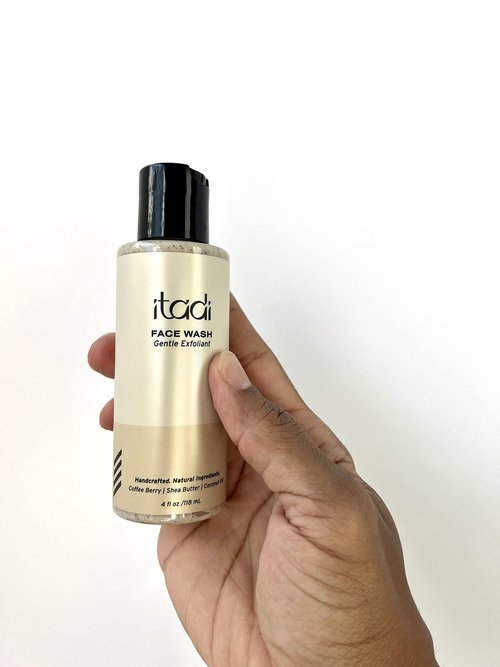 ITADI Organic Daily Gentle Face Exfoliator Wash | Coffee Berry Infused Face Scrub Exfoliator | Best for Women & Men | 4oz