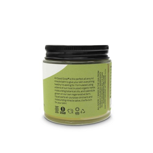 All Good Goop Organic Skin Care Recovery Balm - All Purpose Ointment w/Calendula, Lavender, Beeswax - Chafing Cream, Dry Skin Salve, Cracking Lip Moisturizer - Soothes, Hydrates & Calms - 4oz