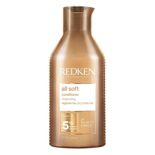 Redken All Soft Conditioner | For Dry, Brittle Hair | Moisturizes & Provides Intense Softness | With Argan Oil | 10.1 Fl Oz