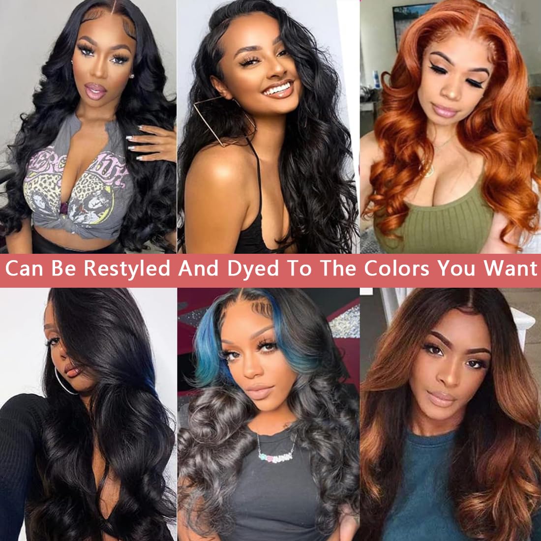 Myonisally Bundles Human Hair 3 bundles 20 22 24 Inch Body Wave Bundles Human Hair 100% Unprocessed Brazilian Virgin Weave Bundles Human Hair Extension Quick Weave Deals Natural Black