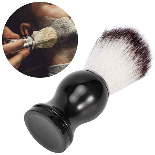 Men Shaving Brush, Light Weight Small Size Easy to Grip Shaving Brush, for Hair Salon
