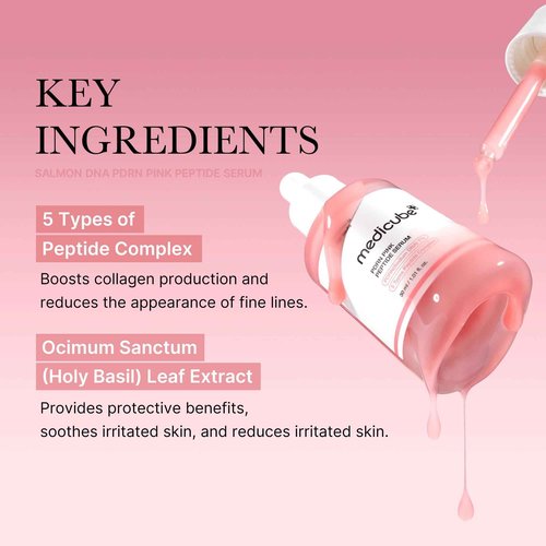 medicube Intensive Moisture & Skin Plumping Set: Salmon DNA PDRN Pink Peptide Serum and Salmon DNA PDRN Pink One Day Serum | Holiday Stocking Stuffers