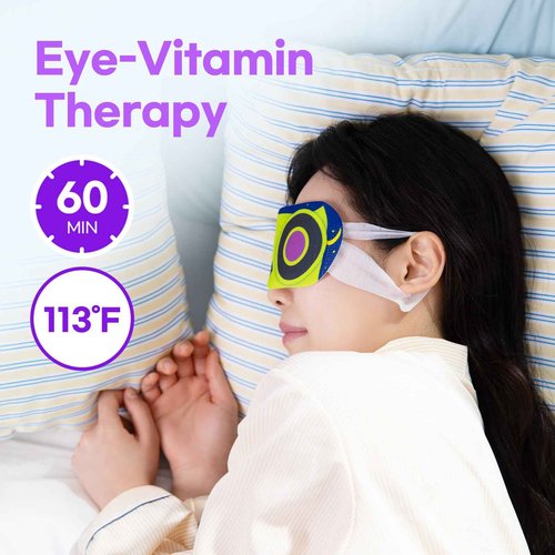 OOwl Mighty Steam Eye Mask, 24 Pack Disposable Self-Heating Warm Compress for Dry Eyes, Puffy Eyes, and Fatigue Relief, Unscented Heated Sleep Mask for Travel, Spa, Home & Gifts for Women & Men