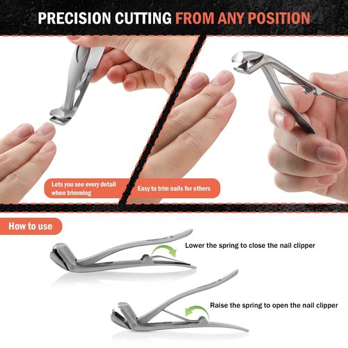BEZOX Toenail Clipper for Thick Nails Ingrown Nail Clippers for Seniors