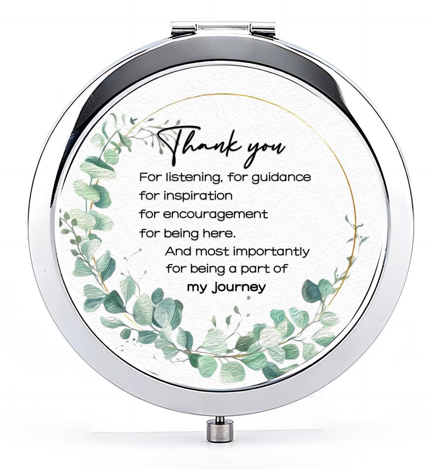 Kasuwow Thank You Gifts for Women, Thank You Compact Mirror, Appreciation Gifts, Farewell Gift for Women Friends Coworkers Colleague Makeup Mirror