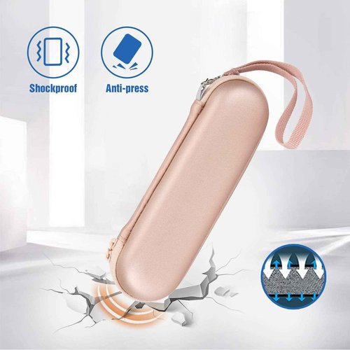 ProCase Travel Case for Oral-B/Oral-B Pro Smartseries/IO Serie Sonicare ProtectiveClean Electric Toothbrush, Hard EVA Case Cover Storage Bag Holder with Mesh Pocket for Accessories -Rosegold