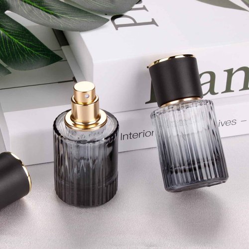 HXRYAGi Travel Vintage Perfume Bottle Empty, 2pcs 30ML High-quanlity Portable Perfume Atomizer with Funnel and Dropper, Fine Mist Leak-Proof Spray Atomizer Ideal for Perfume, Toner and Skin Care