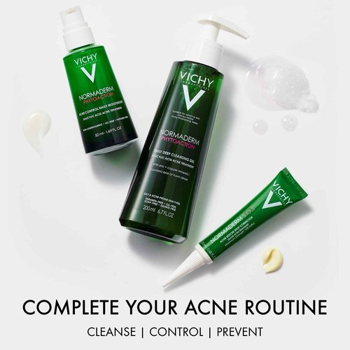 Vichy Normaderm S.O.S Acne Rescue Spot Corrector, Acne Spot Treatment for Face with 10% Sulfur, Niacinamide & Glycolic Acid, Suitable for Sensitive Skin