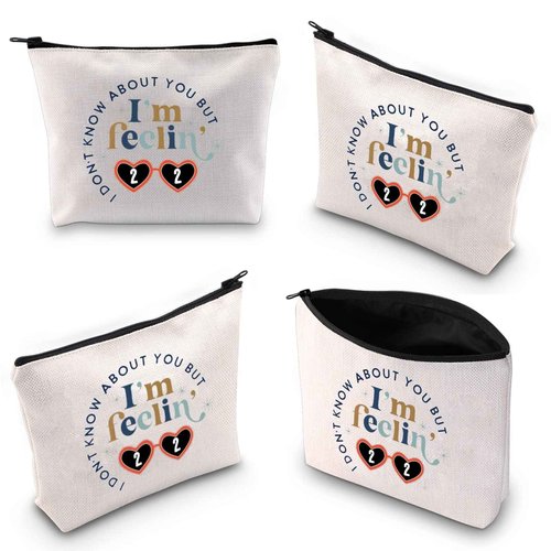 XYANFA I'm Feeling 22 Makeup Bag 22 Birthday Gift Singer Fans Gift Singer's Merchandise (feelin' 22)