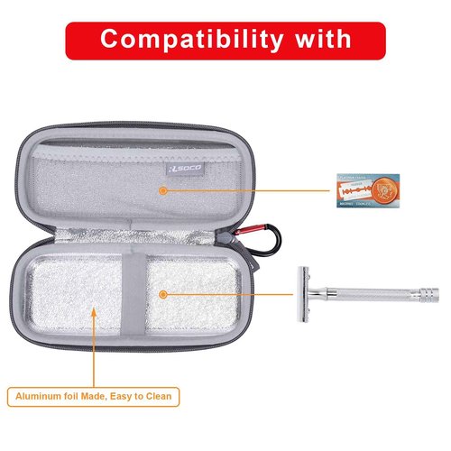 RLSOCO Case for Razors,Hard Case Compatible With Gillette Fusion5 & Proglide Shield Men's Razor (Bag Only)