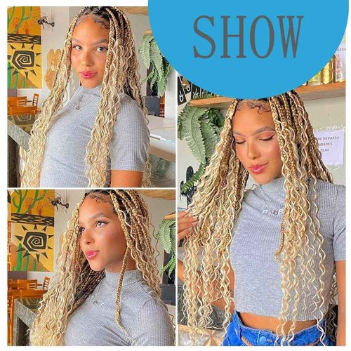 Blonde Human Braiding Hair Deep Wave Bulk 20 20 20 Inch Human Hair Weave 3 Bundle Unprocessed Brazilian Virgin Hair 613 Honey Blonde Deep Curly Braiding Hair Extensions 50 Grams/Bundle