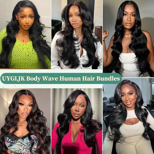 14A Human Hair Bundles Body Wave One Bundle 100% Unprocessed Brazilian Virgin Hair Bundles Body Wave Human Hair Extensions Natural Black Color (one bundle, 22)