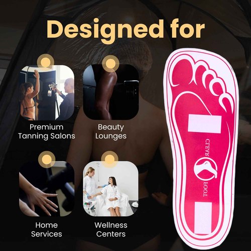 60Pairs(120Feets) Disposable Stick Spray Tanning Feet Pads Perfect for preventing spray tan solution,Deluxe & Hygienic Spray Tan Feet Pads-Ideal for Salons and Spas or Home,Easy to Apply