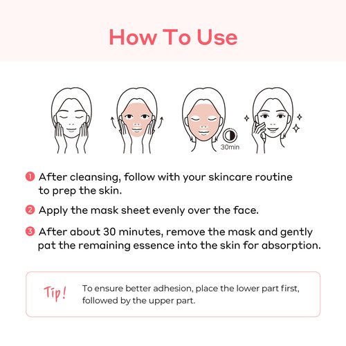 CELLEANSER ROSETINOL™ PDRN Glow Mask – Smooth, Healthy Glow Skin Hydrogel Facial Mask with Rose PDRN & Retinol (25g x 5ea.)