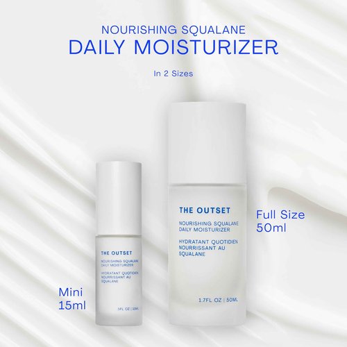 The Outset Nourishing Squalane Daily Moisturizer - Gentle Fragrance Free Non-Comedogenic Cream - Barrier Repair, Hydrating - Clean, Vegan, Gluten Free - All Skin Types, Sensitive Skin - 1.7FL OZ