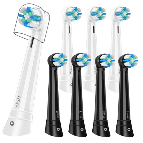8PCS iO Replacement Heads Compatible with Oral B IO 2/3/4/5/6/7/8/9/10 Series Electric Toothbrush,Compatible with Oral B io Series Toothbrush Heads with Medium Bristles
