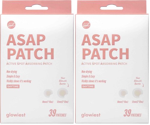 glowiest ASAP Active Spot Alleviating Patch 39 Patches [Daytime] 10mm (1 * 15ea) & 12mm (2 * 12ea) | Premium Hydrocolloid Dressing | Simple & Easy Active Treatment (Pack of 2)