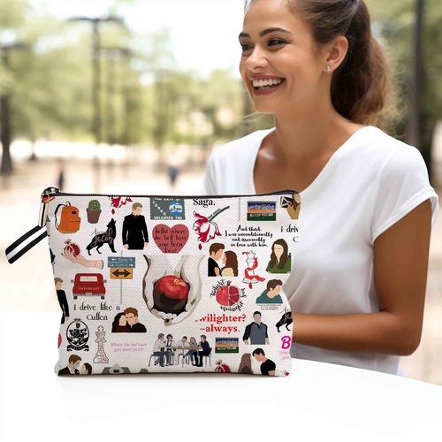 TV Show Makeup Bag, Edw Vampire Gift,Merchandise Cosmetic Bag, TV Show Inspired Gifts for Movie Fans Girls Women (Where The Hell Have You Been Loca) 6M265