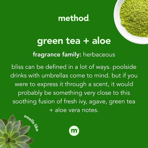 Method Foaming Hand Soap, Green Tea + Aloe, 10 Fl Oz (Pack of 6)