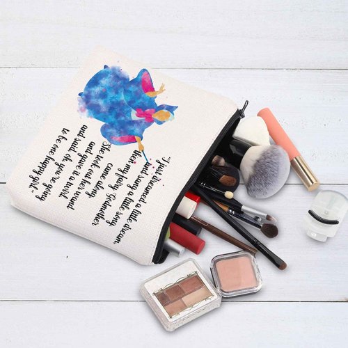 BWWKTOP Fairy Godmother Cosmetic Makeup Bag Fairy Godmother Gifts Fairy Tale Inspired Gifts Magical Princess Makeup Zipper Pouch Bag (i just dreamed)