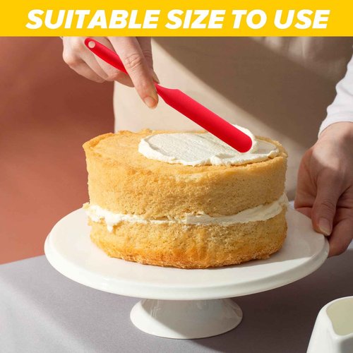24pcs Jar Spatula,Silicone Jar Scraper with Long Handle,Jam Spreader Cake Cream Butter Spatulas, Silicone Spatula Waxing Applicator for Home Salon Body Use