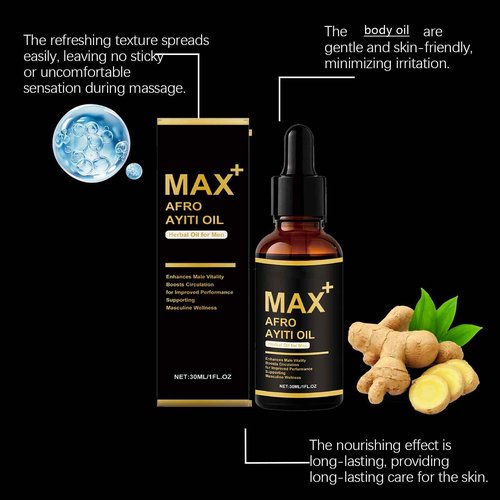 Max+ Afro Ayiti Oil, Natural Herbal Oil