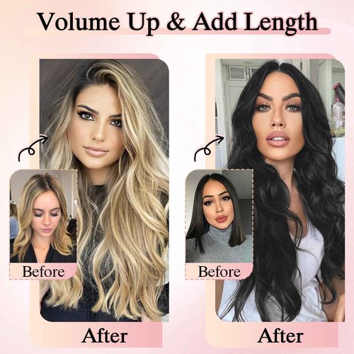 SEGO Pro Microlink Hair Extensions, Micro Loop Human Hair Extensions, Long Straight Invisible Microbead Extensions for Women, 14 inches, Medium Brown mixed Dark Blonde, 50 Strands, 50g/pack