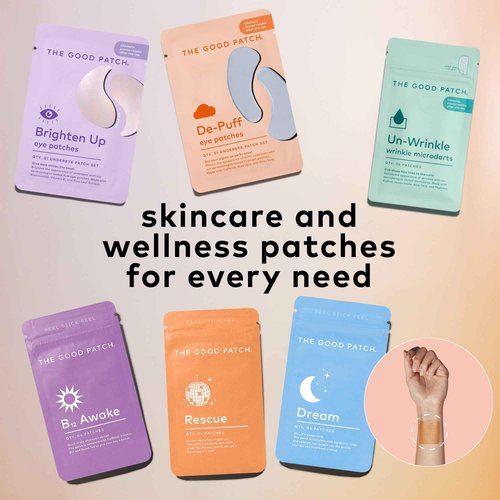 The Good Patch Un-Wrinkle Microdart Anti Wrinkle Patches for Crow’s Feet and Between Eyes, Made with Sodium Hyaluronate, Aloe Vera, Peptides, Clinically Proven (8 Total Microdart Patches)