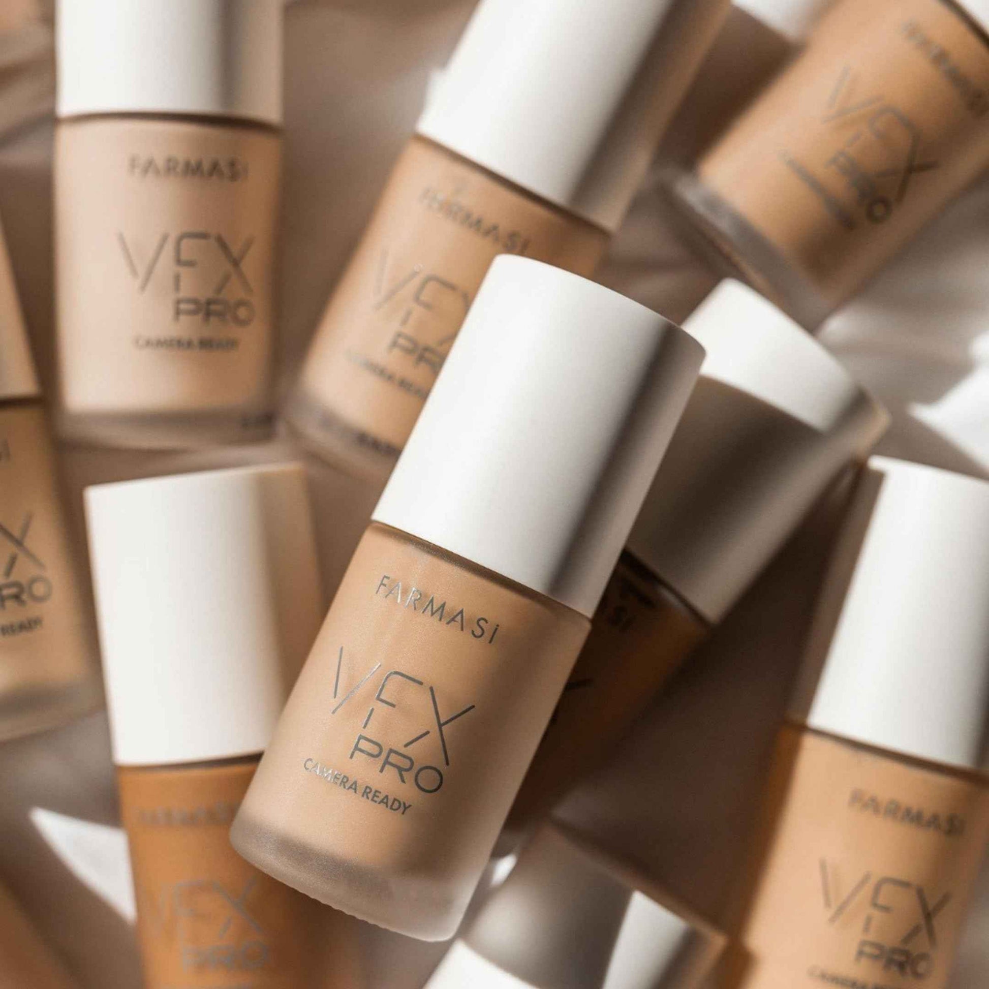 FARMASi VFX Pro Camera-Ready Liquid Foundation, Full Coverage Matte Finish, Lightweight Long-Wear, Oil-Free with Pore-Refining Sea-Water Formula, Non-Oxidizing Finish, 1 Fl Oz, 02 Ivory