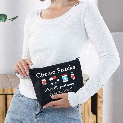 G2TUP Funny Chemo Snacks Chemo Bag Chemo Care Package For Women Warriors (Chemo Snacks)
