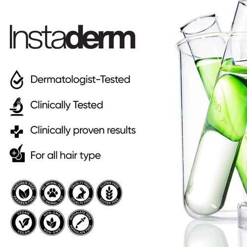 Hair Growth Serum- Extra Strength, DHT Blocker Hair Regrowth & Follicle Restoration Formula Treatment. Promotes Thicker, Fuller, Longer, Healthier Looking Hair for Men & Women.