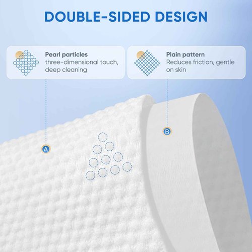 vammots Disposable Face Towels,Biodegradable Ultra Soft Washcloths for Sensitive Skin,Suitable for Facial Cleansing,Skin care and Makeup Removal,Lint-free,Trave,Daily Cleansing,300 Count
