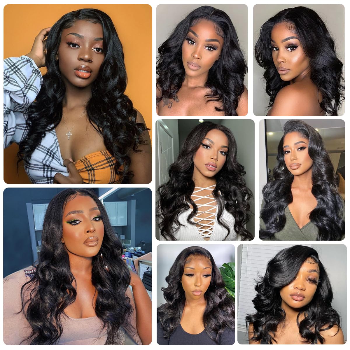 13 x 4 Lace Frontal Closure Body Wave Ear to Ear HD Lace Frontal Pre Plucked 10 Inch Body Wave Human Hair Frontal Closures Free Part 150% Density Natural Black Color