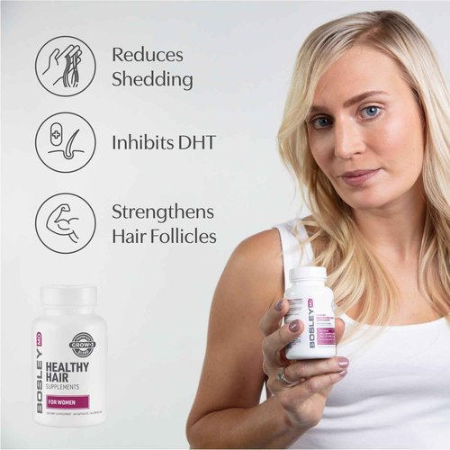 Women’s Healthy Hair Growth Supplements – DHT-Blocking Botanicals with Biotin, Niacin, Zinc & L-Lysine – Rich in Vitamins & Minerals – Supports Thicker, Fuller Hair – 60 Capsules (2-Month Supply)