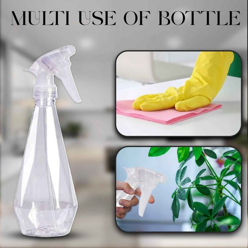 FZE Pack of 2 500ml Spray Bottles with Excellent Nozzle and Powerful Mist Spray for Gardening, Kitchen Cleaning in Crystal Mode[ Crystal Flow]