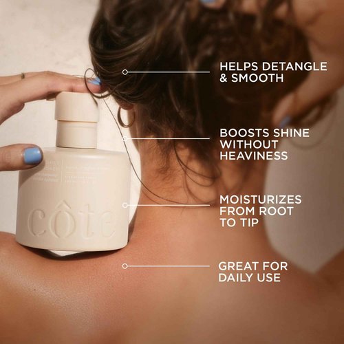 Cote Beauty’s Hydrating Conditioner, Detangles Effortlessly for Shiny Hair, Enriched with Omega 6 and 9, Castor Seed Oil, Vegan & Cruelty-Free Hair Conditioner for Women, 10 Fl Oz