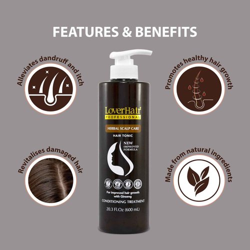 LoverHair Professional Herbal Scalp Care Conditioner 20.3 fl.oz (600ml)